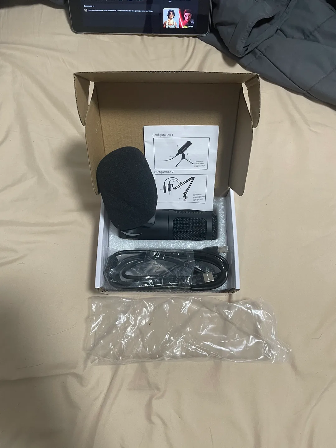 USB Microphone Kit Budbof Condenser image indicator(4)