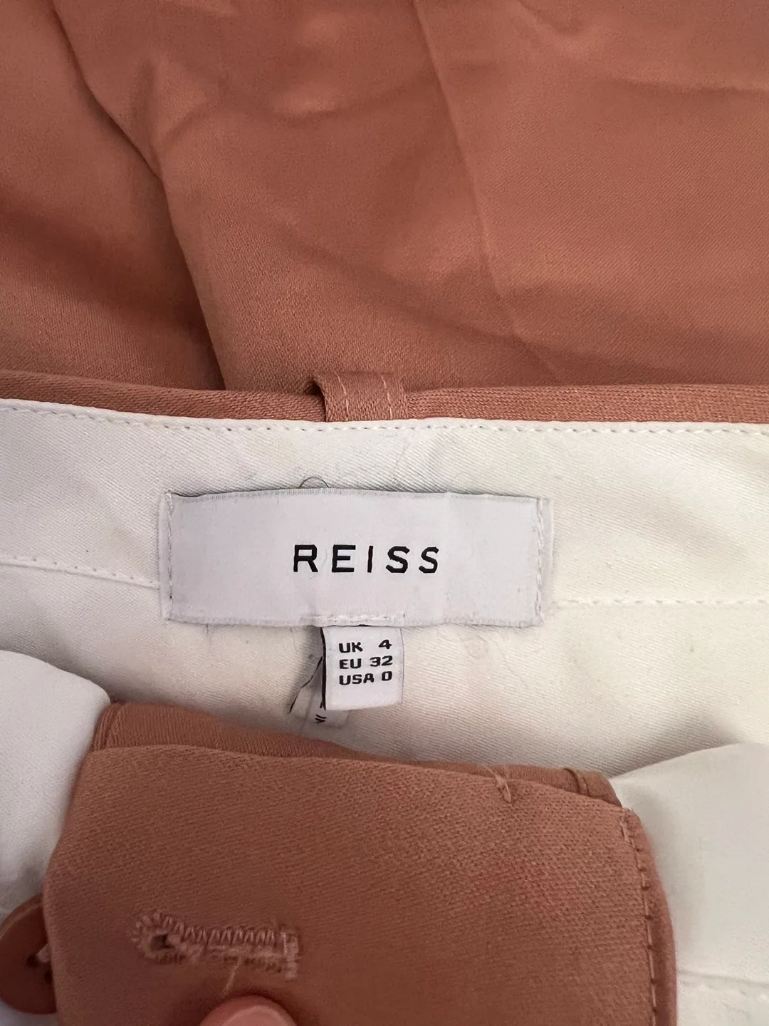 Reiss Luna Premium Wide Leg Trousers in Rose MSRP $330 image indicator(5)
