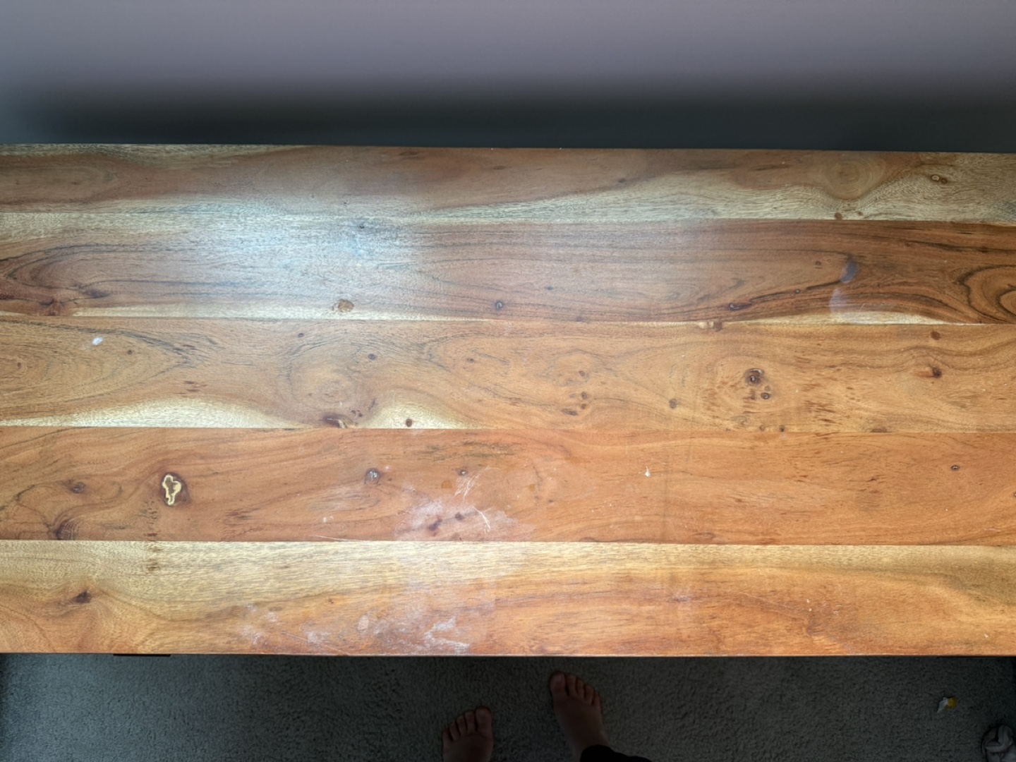Mid-Century Modern Writing Desk with Two Drawers - photo 3