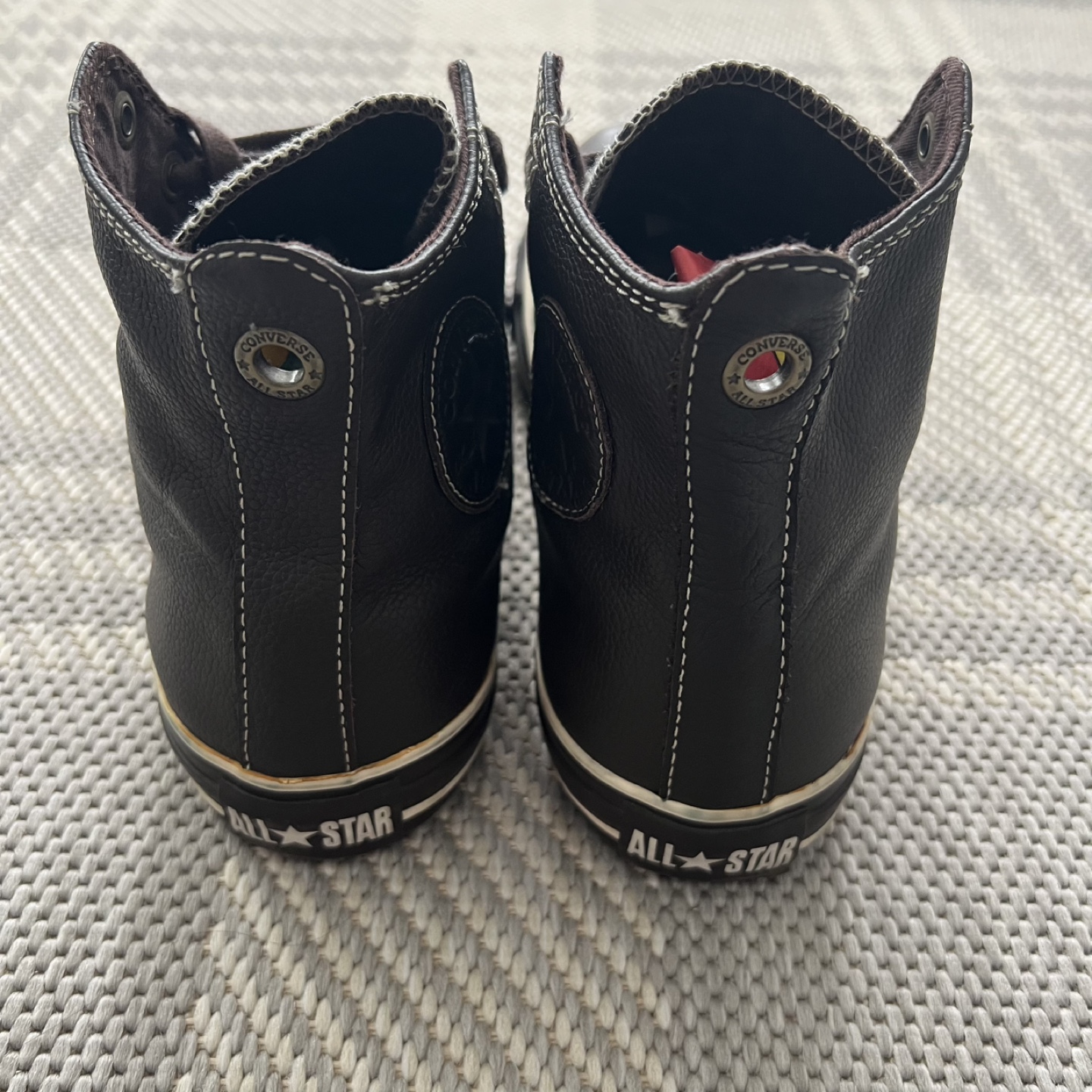 Converse All Star High Top Leather Sneakers Brown - photo 3
