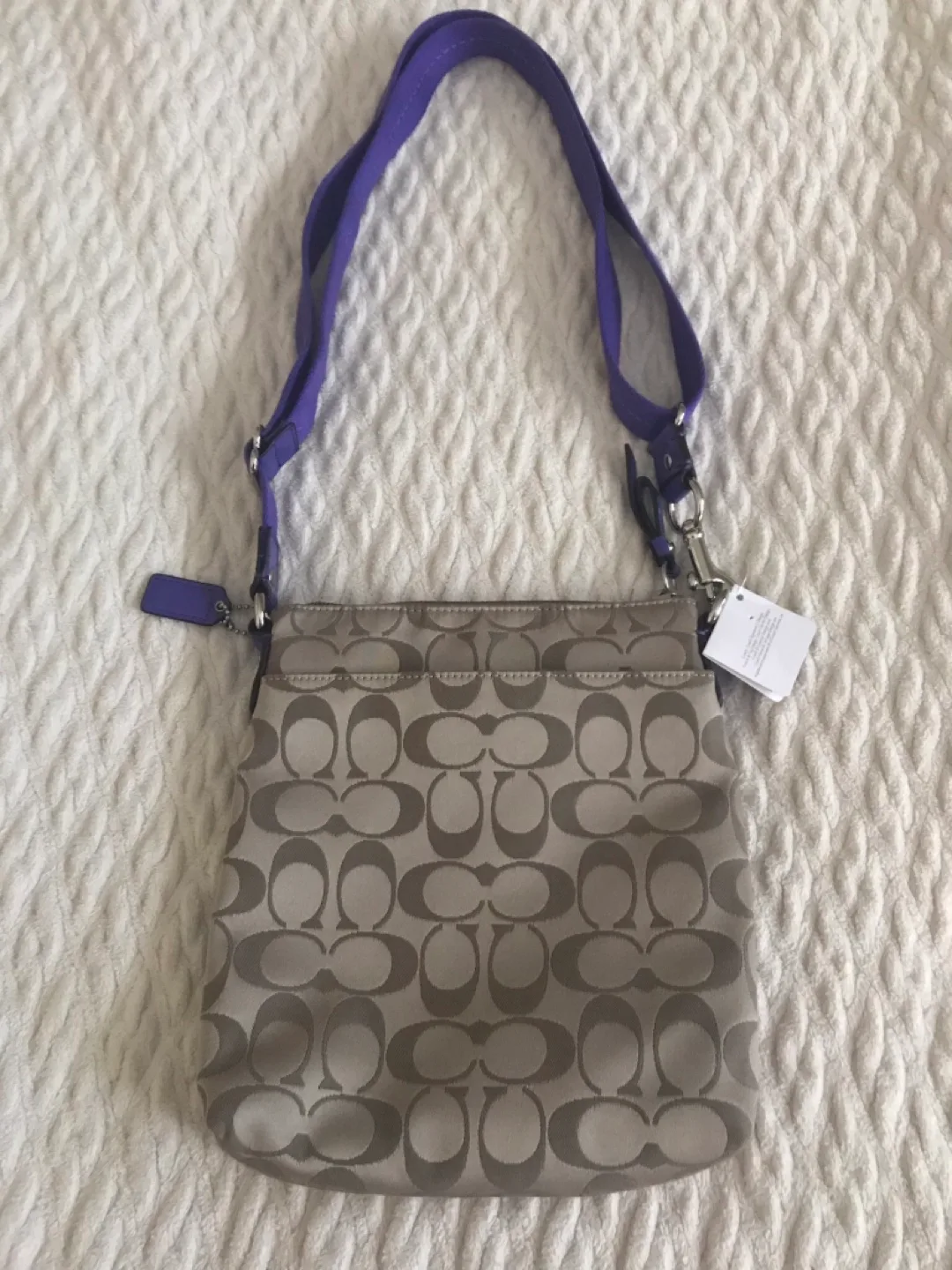 Coach Crossbody Bag - Beige and Purple image indicator(4)