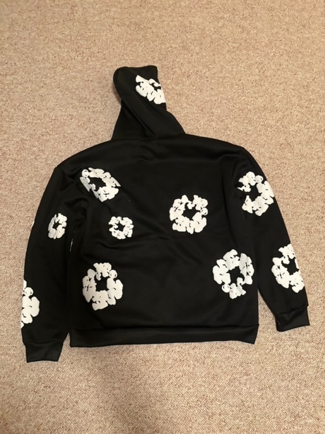 Deniam tears black hoddie - photo 3