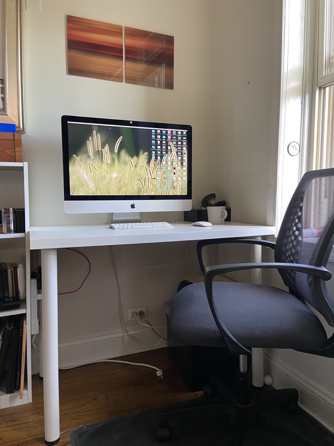 Mesh Office Chair & ikea desk - photo 3
