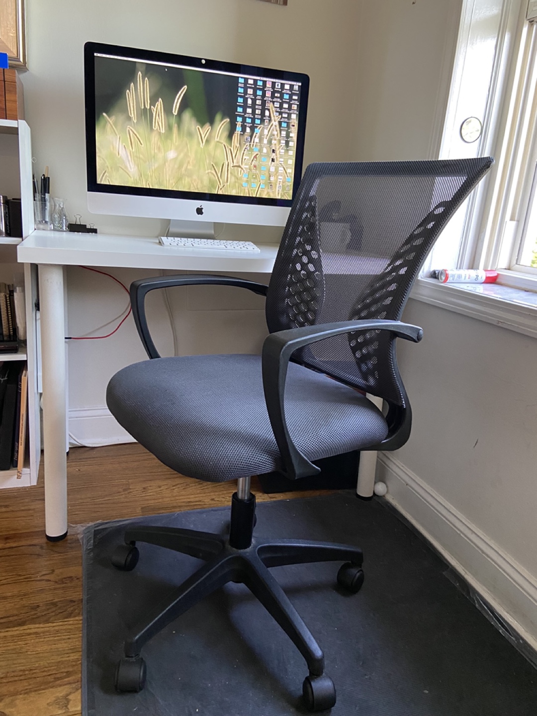 Mesh Office Chair & ikea desk