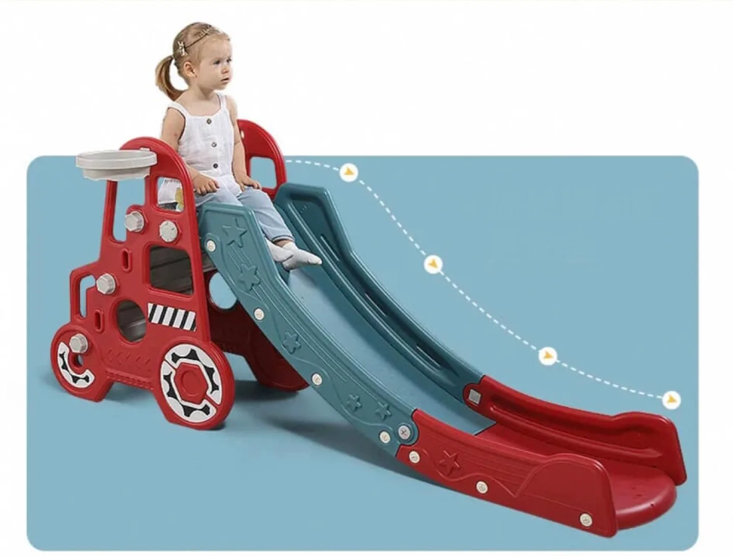 3-in-1 Car Shape Kids Slide: A Fantastic Toddler Toy image indicator(5)