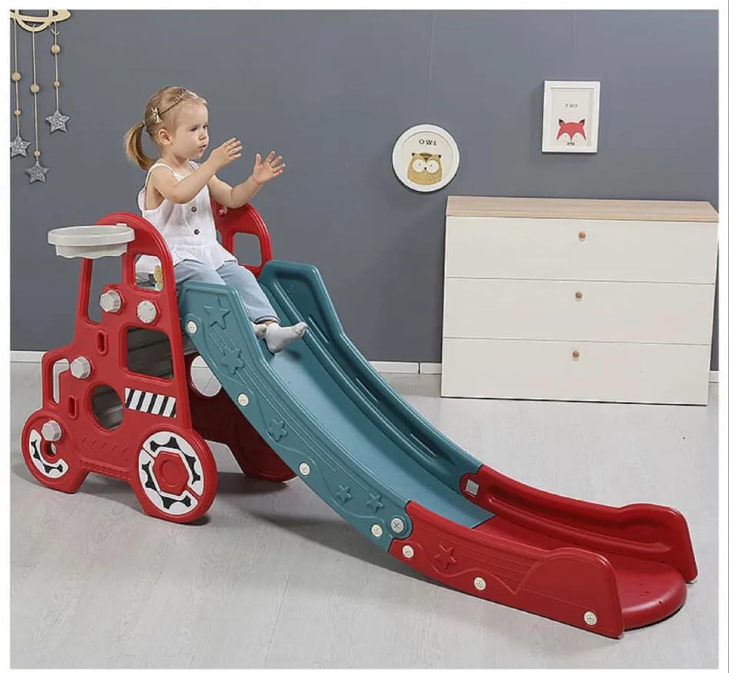 3-in-1 Car Shape Kids Slide: A Fantastic Toddler Toy image indicator(7)