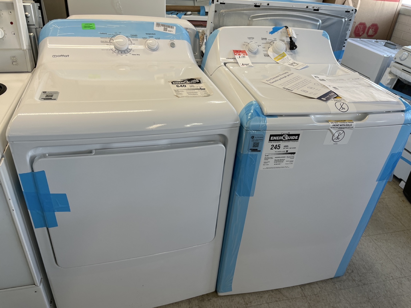 Moffat Electric Dryer and Washer Set