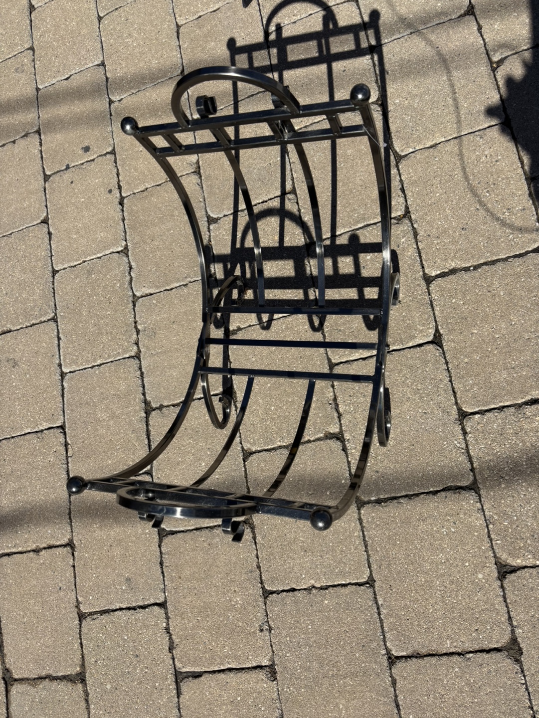 # free cycle no Brushed silver Metal Log Holder - photo 2