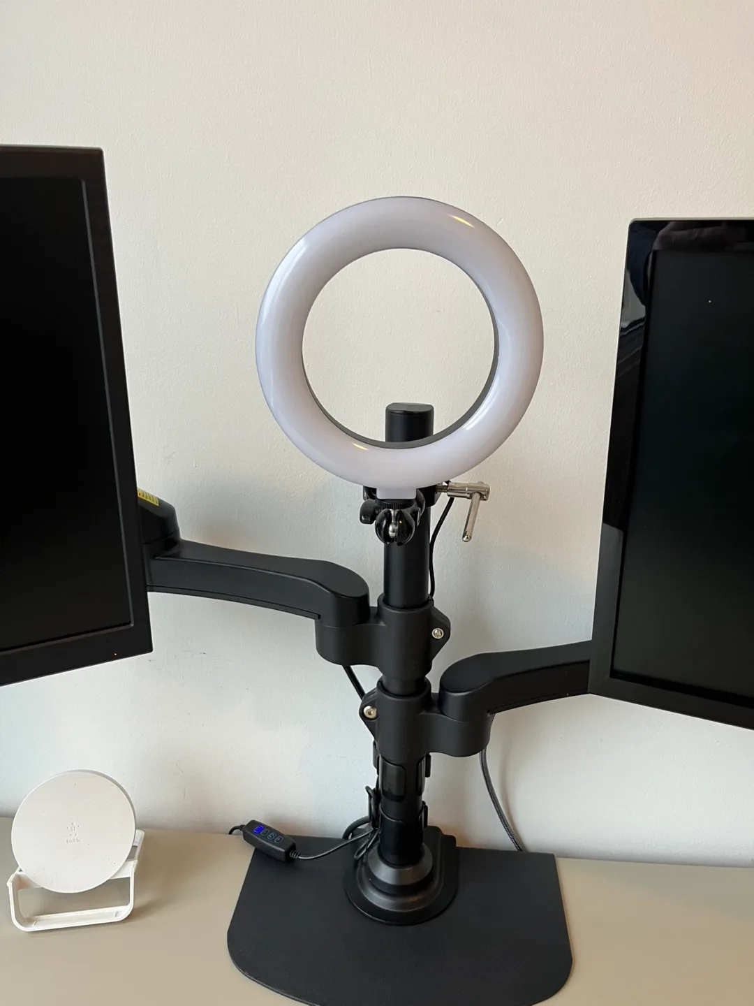 Dual Monitor Desk Setup with Sit/Stand Desk image indicator(4)