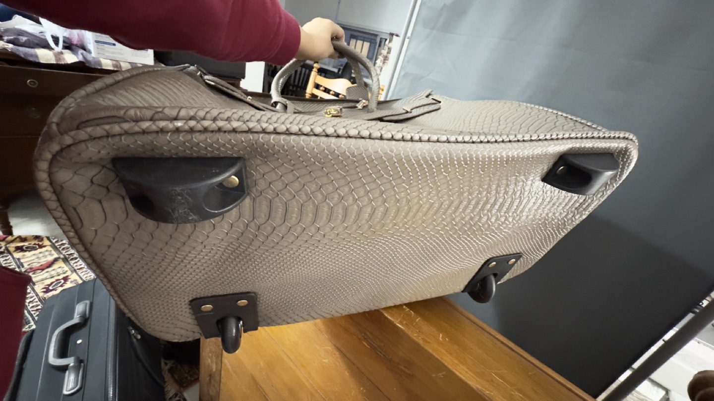 Rolling Handbag - Snakeskin Print - photo 3