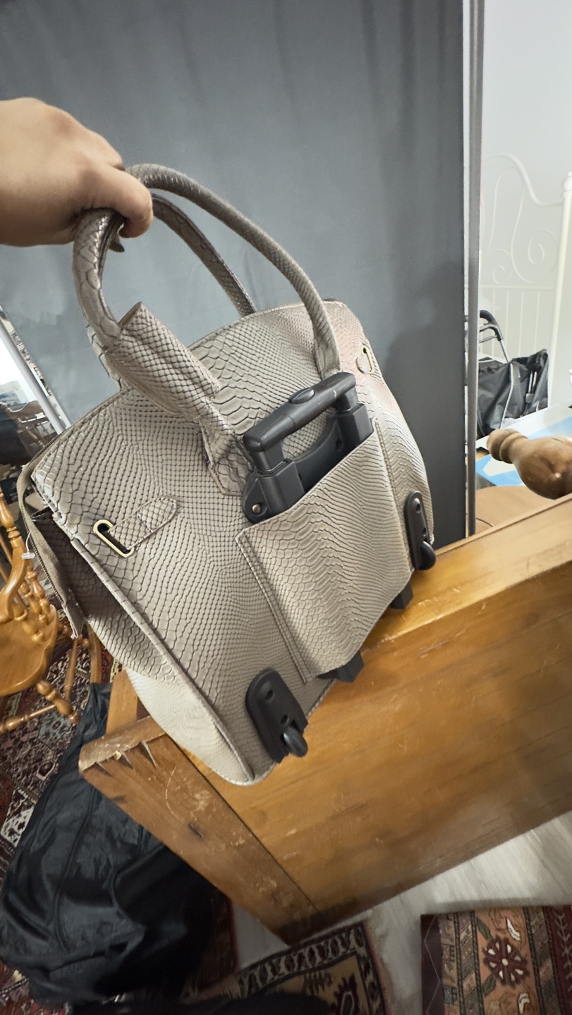 Rolling Handbag - Snakeskin Print - photo 2