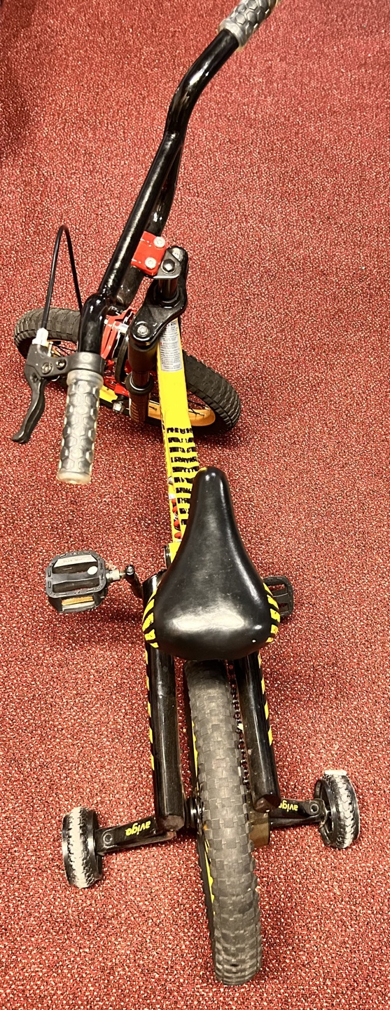 Kids' Yellow BMX Bike with Training Wheels
