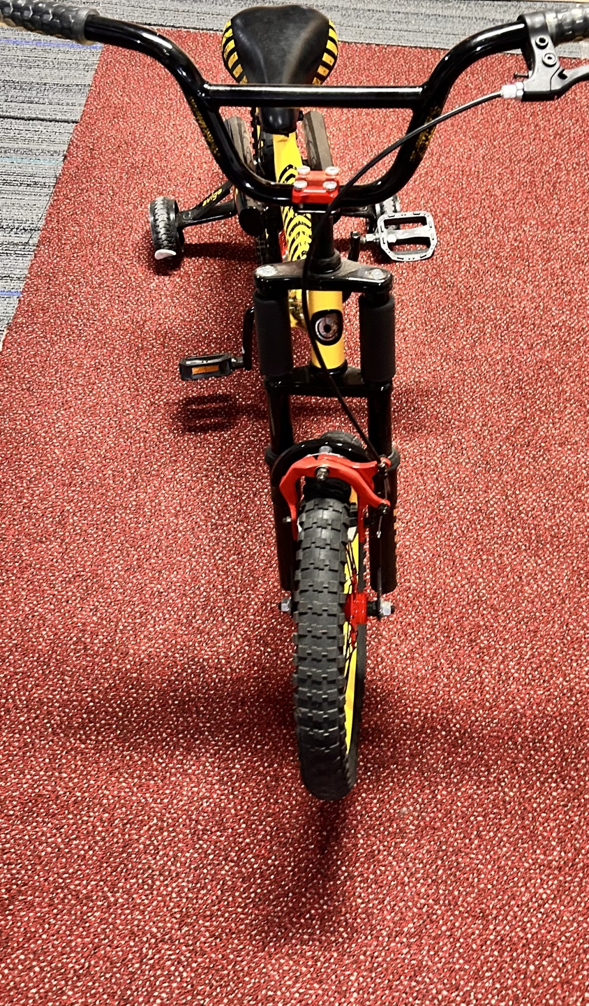 Kids' Yellow BMX Bike with Training Wheels - photo 2
