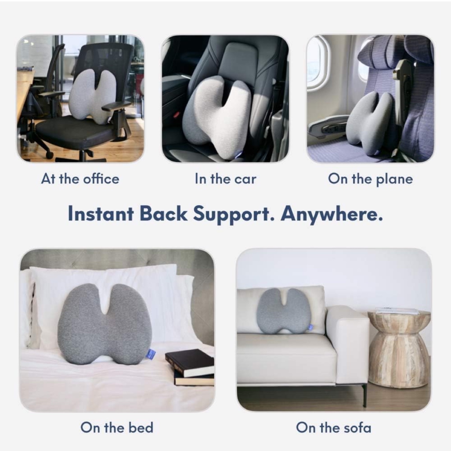 Back Support Pillow - Portable Lumbar Cushion - photo 5