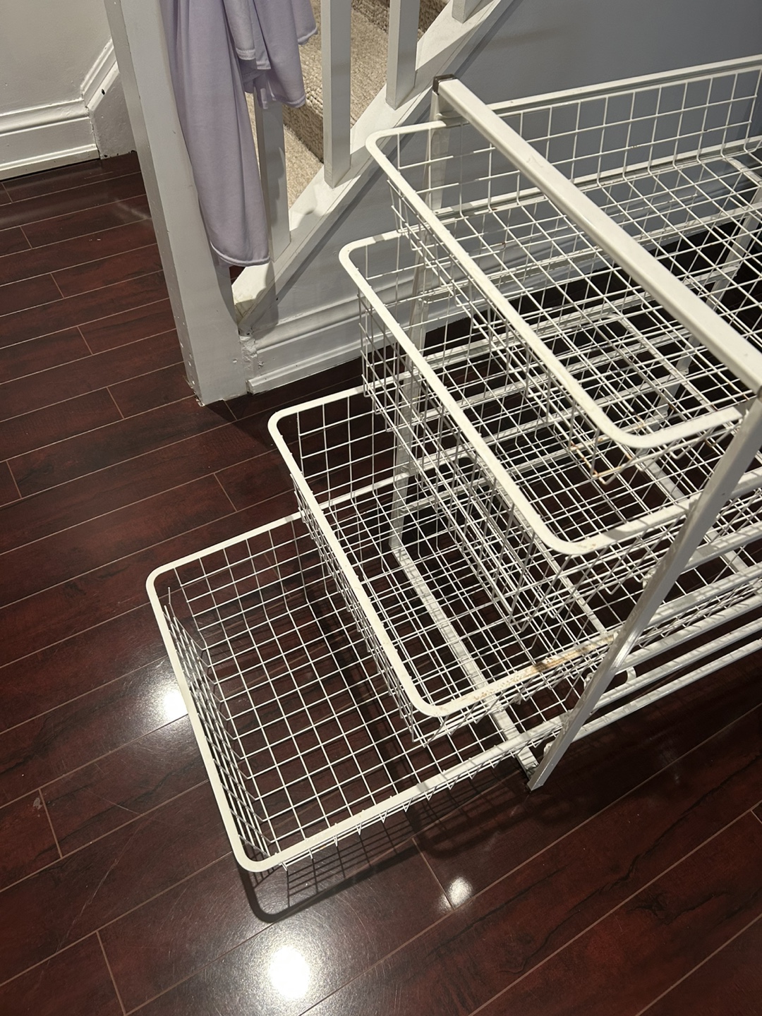 White Metal 5-Tier Rolling Cart Organizer - photo 2