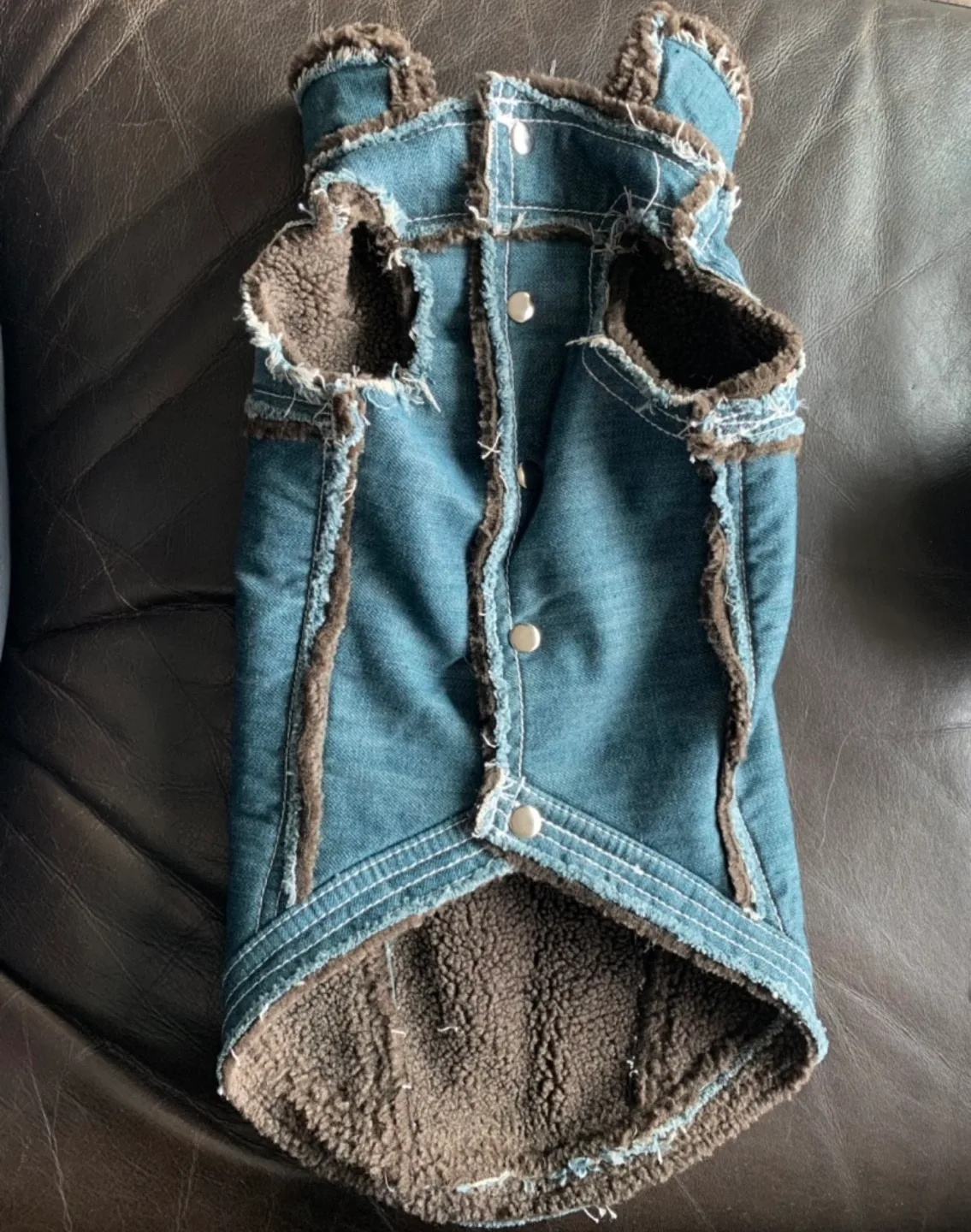 NEW Distressed Denim Pet Vest image indicator(2)