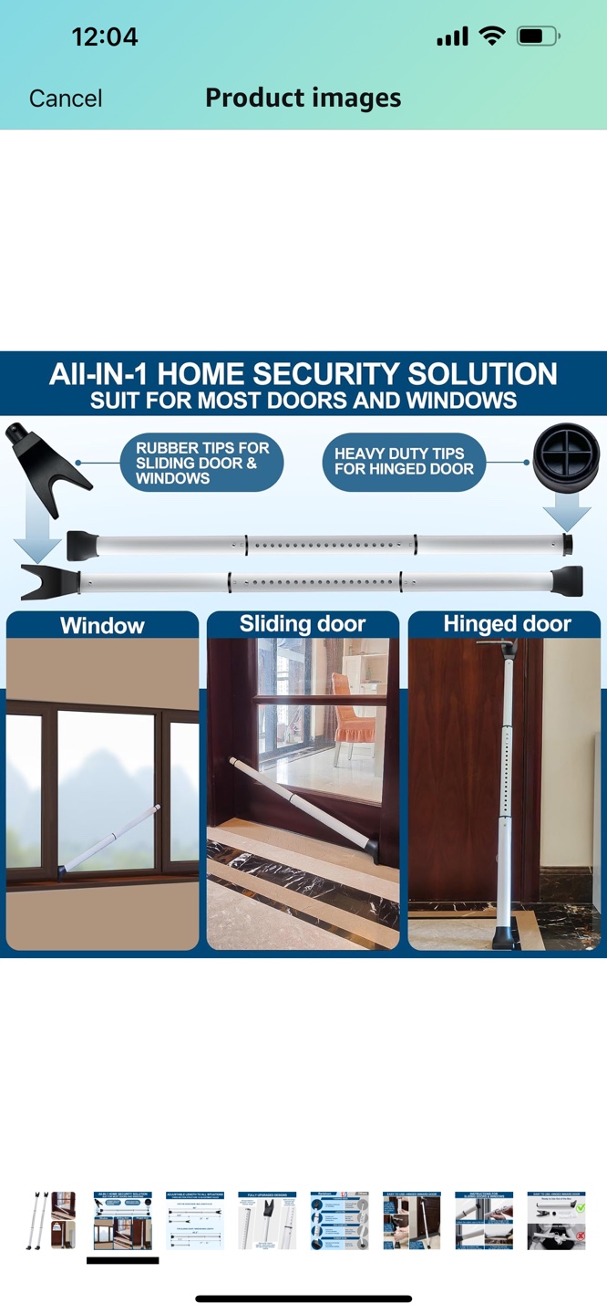 Rerishom Heavy Duty Door Security Bar - photo 2