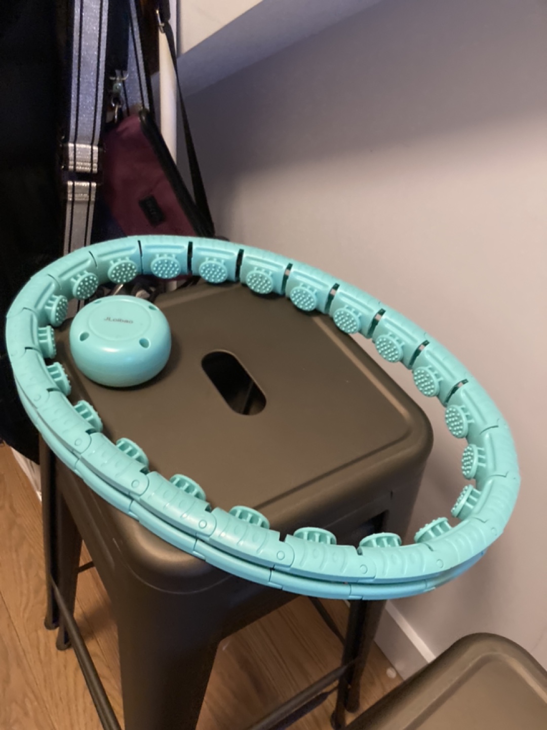 Weighted Fitness Hula Hoop Teal #freecycle