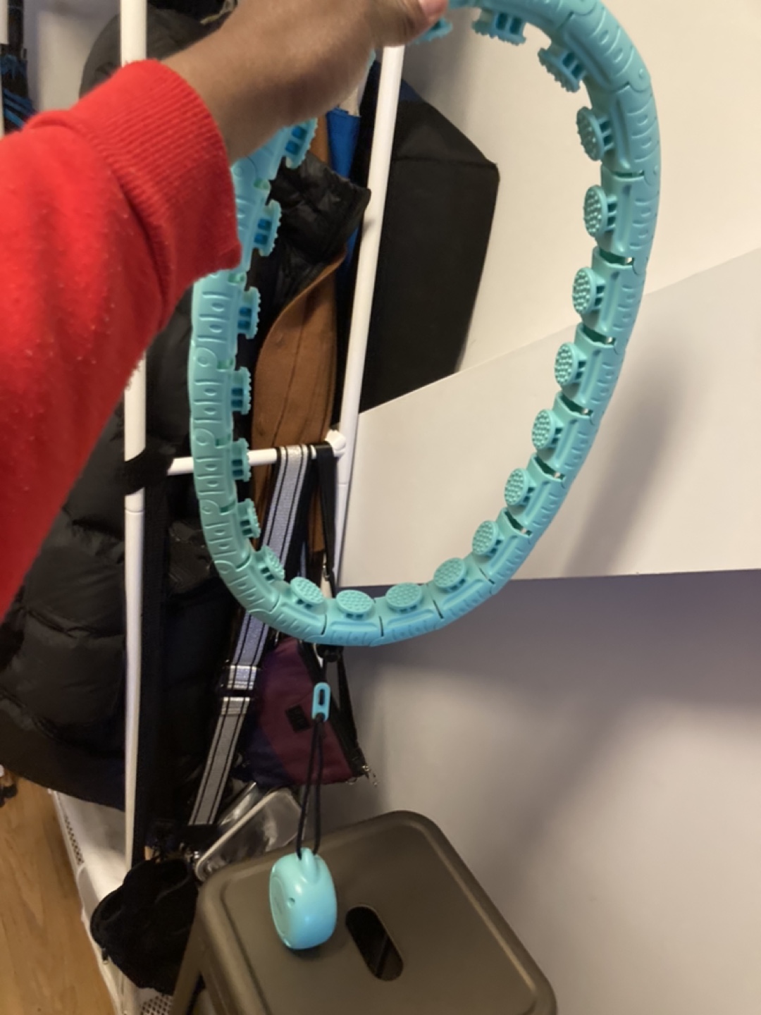 Weighted Fitness Hula Hoop Teal #freecycle - photo 2
