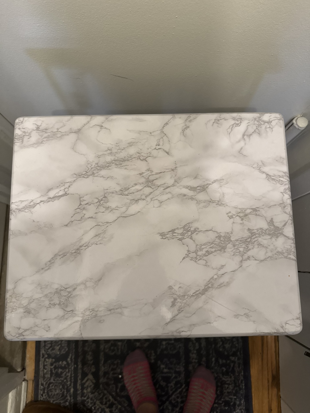 Foldable TV Tray Table - Marble Top - photo 2