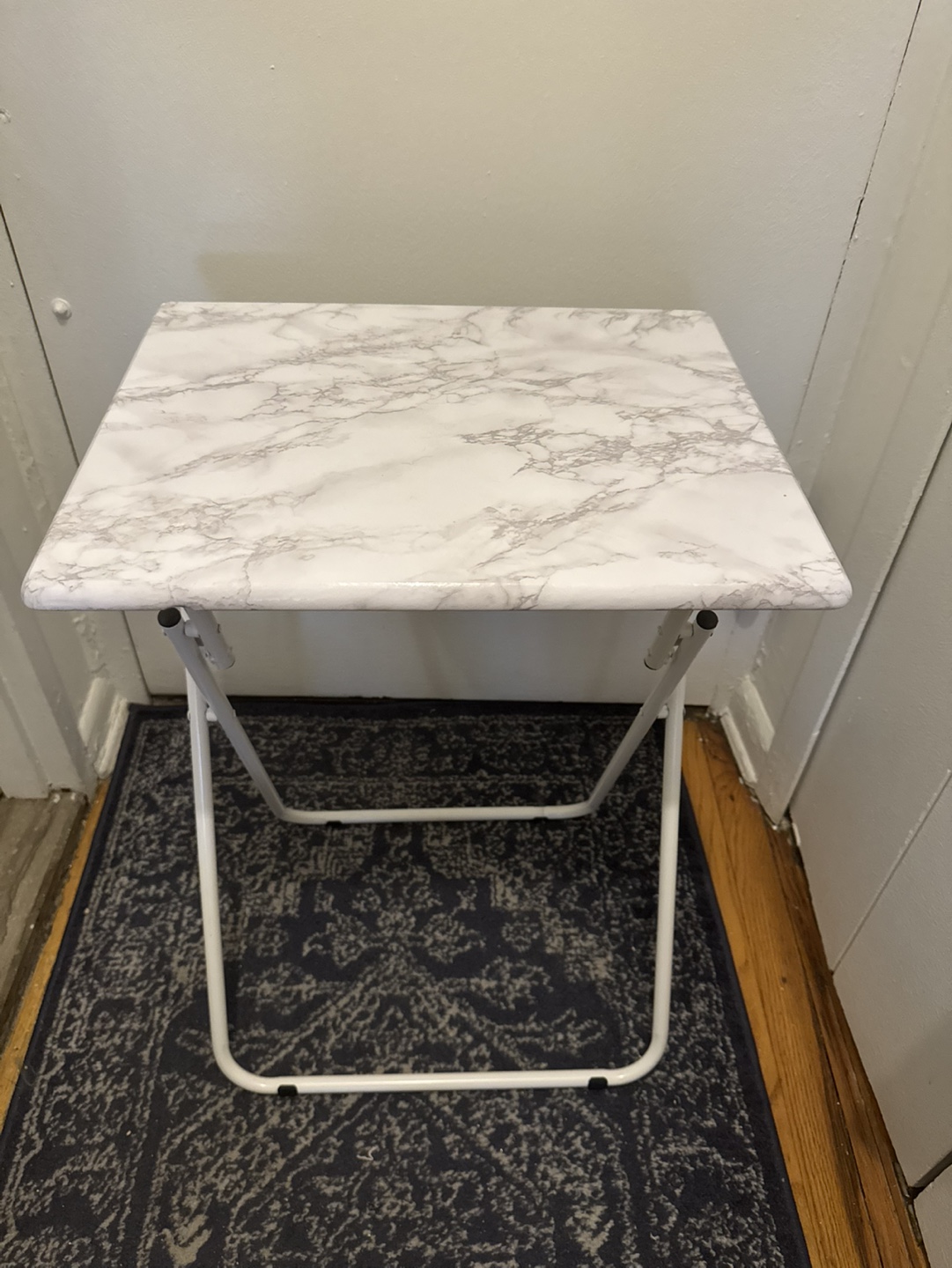 Foldable TV Tray Table - Marble Top - photo 3