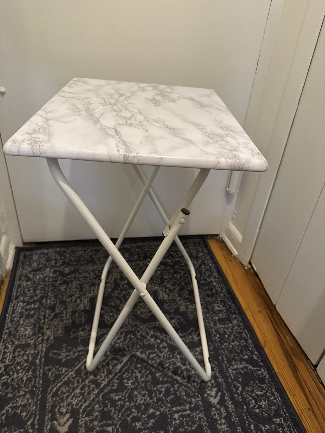 Foldable TV Tray Table - Marble Top
