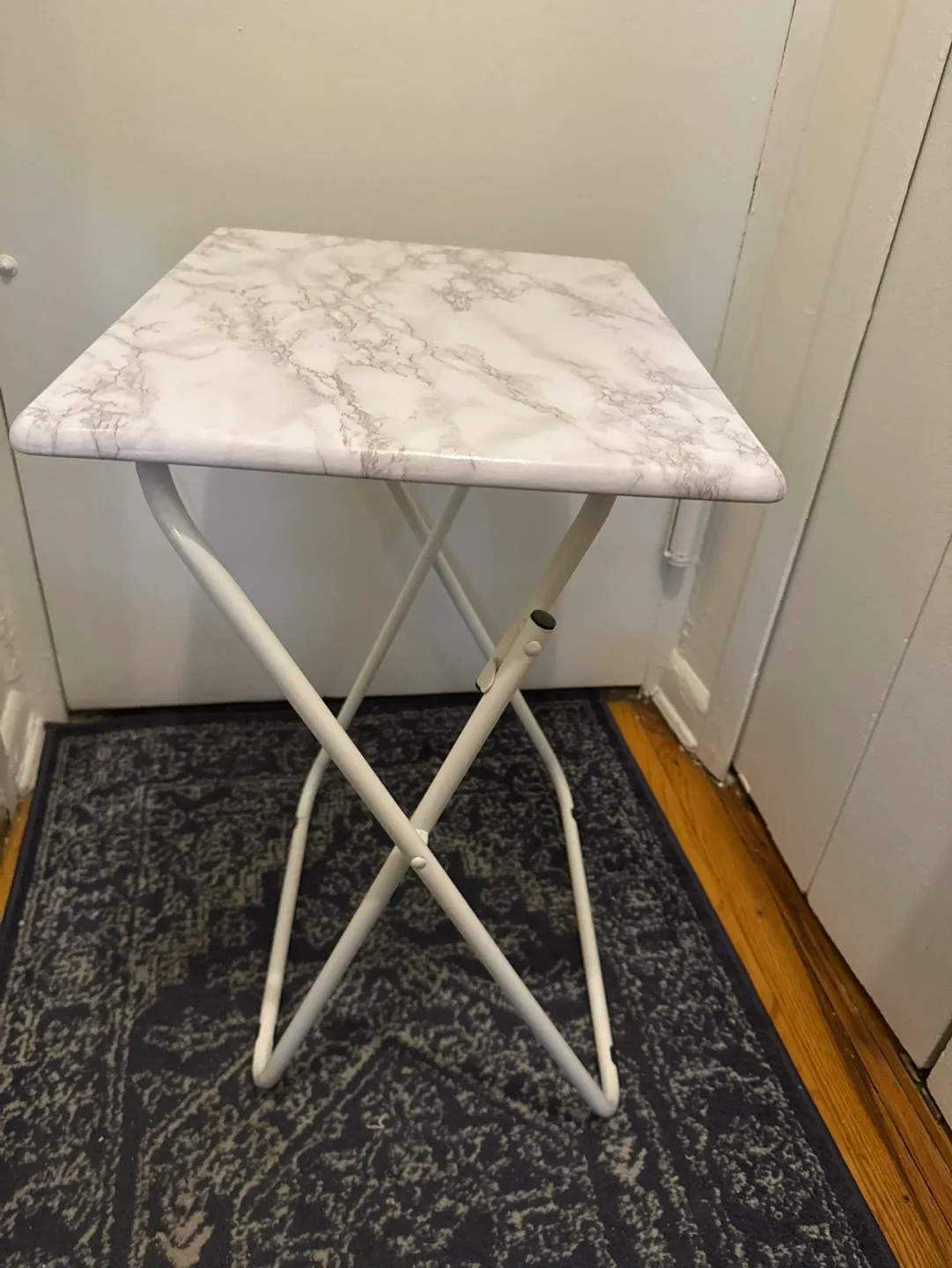 Foldable TV Tray Table - Marble Top thumbnail