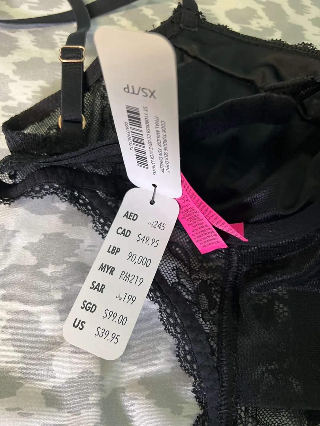 Lace-up Black Bodysuit -  XS/TP image indicator(5)