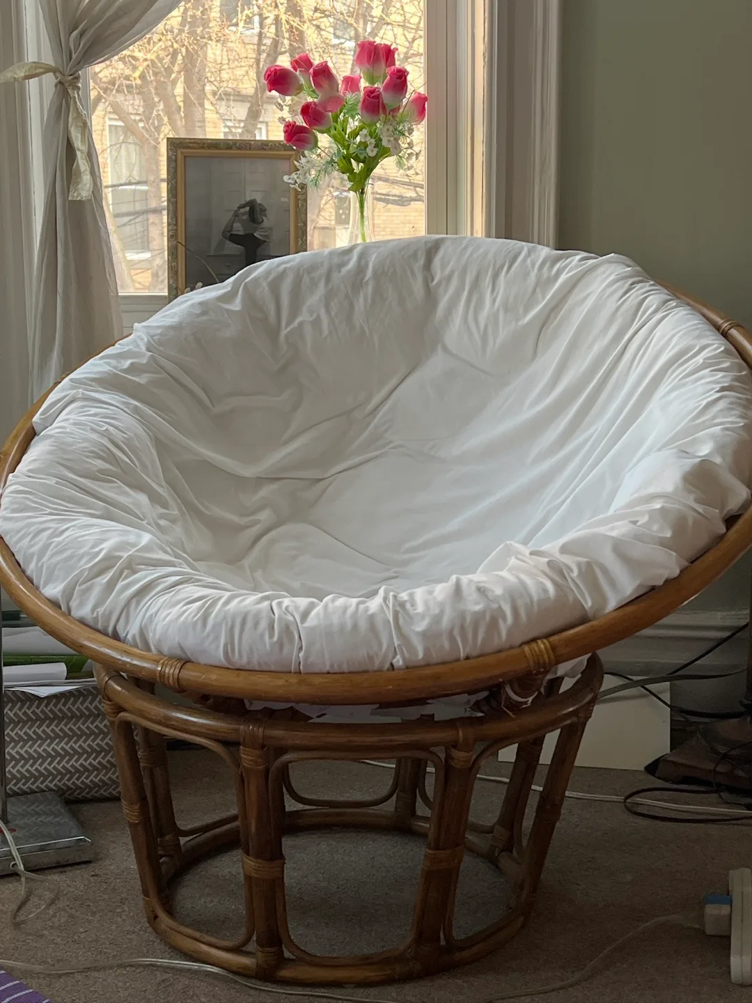 45” Pottery Barn Teen Papasan Chair image indicator(2)