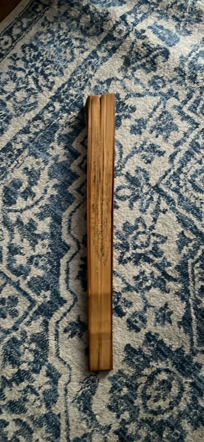 Vintage Wooden Hand Fan with Horse Design 22” x 38” wall decor image indicator(3)