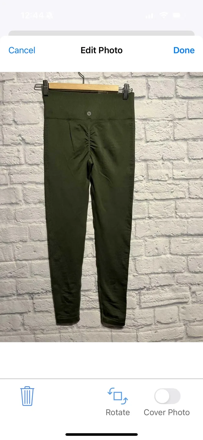 New Baleeaf Olive Seamless Leggings - Size Small image indicator(2)