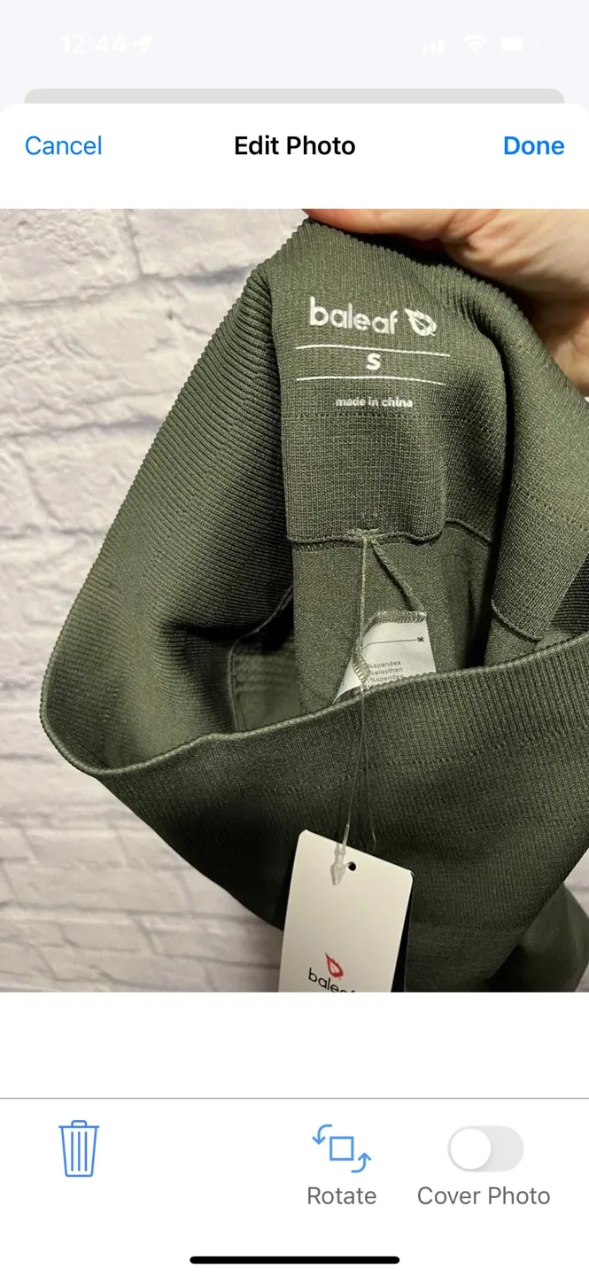 New Baleeaf Olive Seamless Leggings - Size Small image indicator(4)