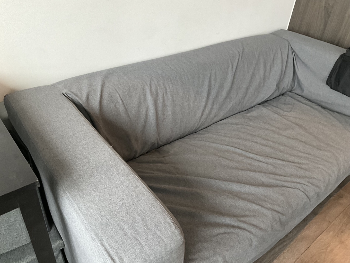 Grey Loveseat with Removable Cover - photo 3