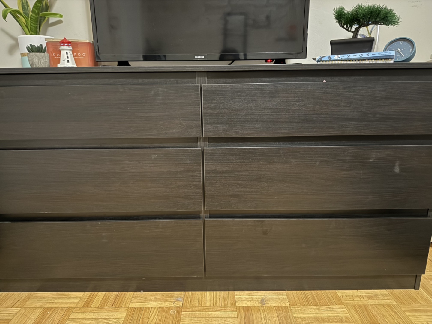 IKEA MALM 6-Drawer Dresser - Black-Brown - photo 2