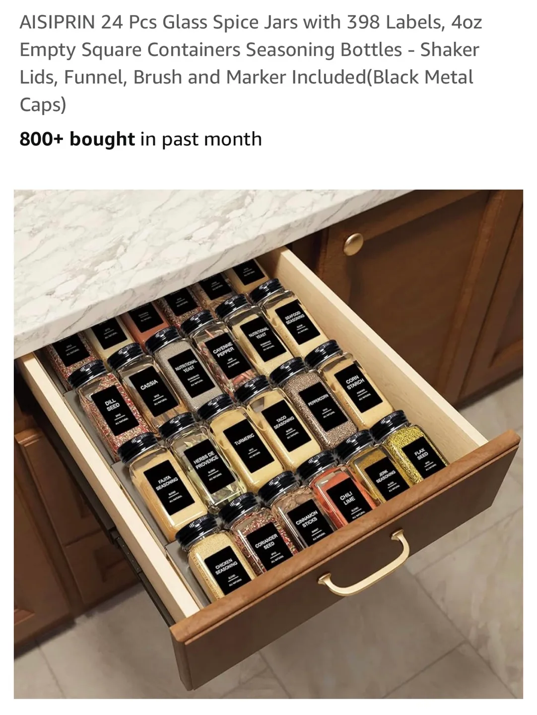 Spice Jar Set - 24 Glass Jars (Like New!) image indicator(6)