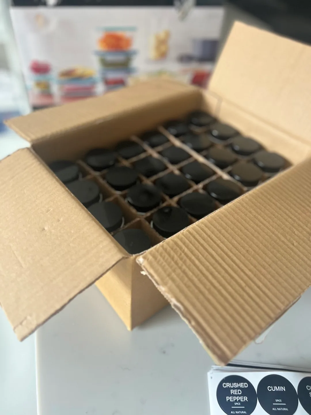 Spice Jar Set - 24 Glass Jars (Like New!) image indicator(5)