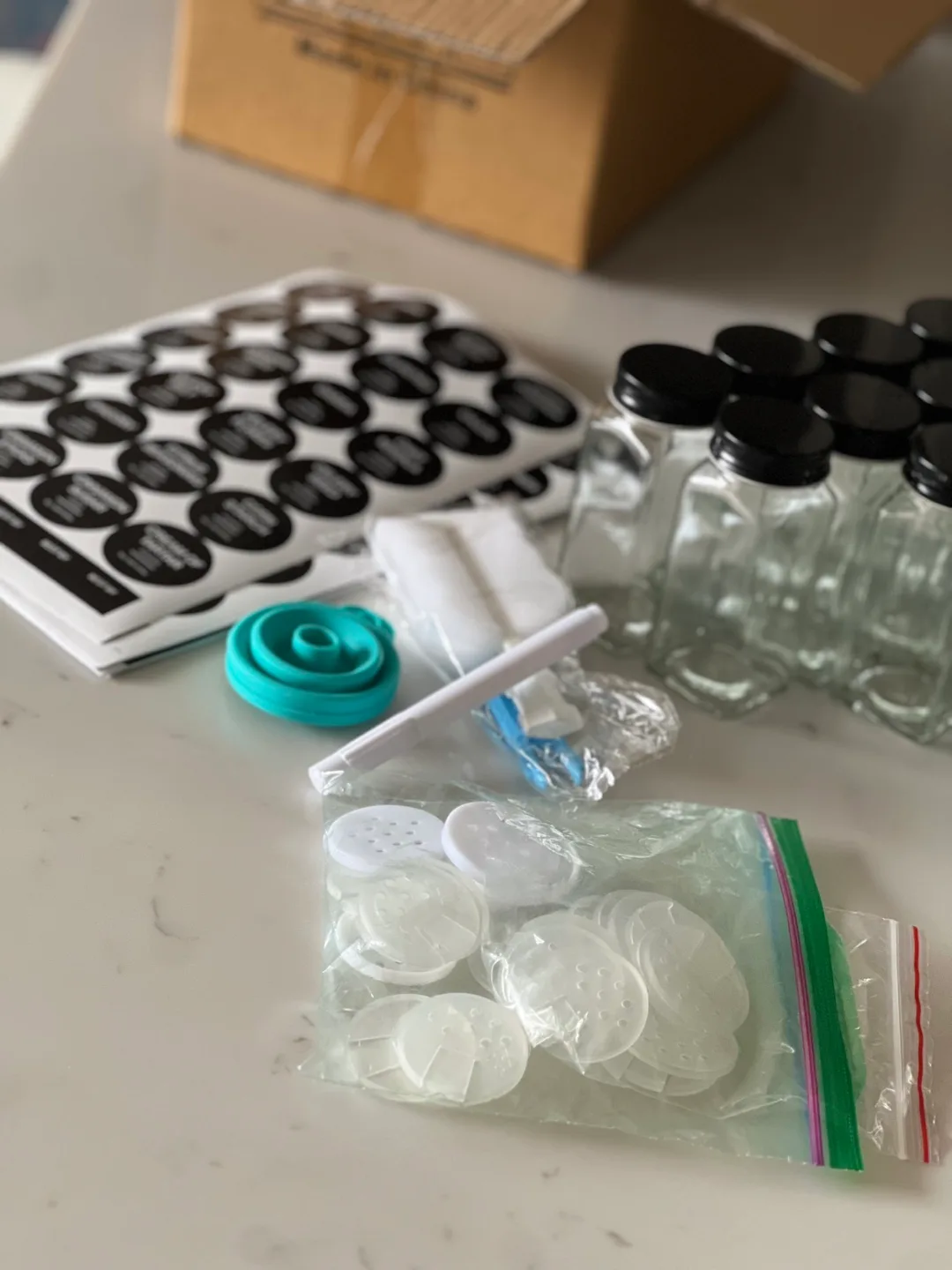 Spice Jar Set - 24 Glass Jars (Like New!) image indicator(3)