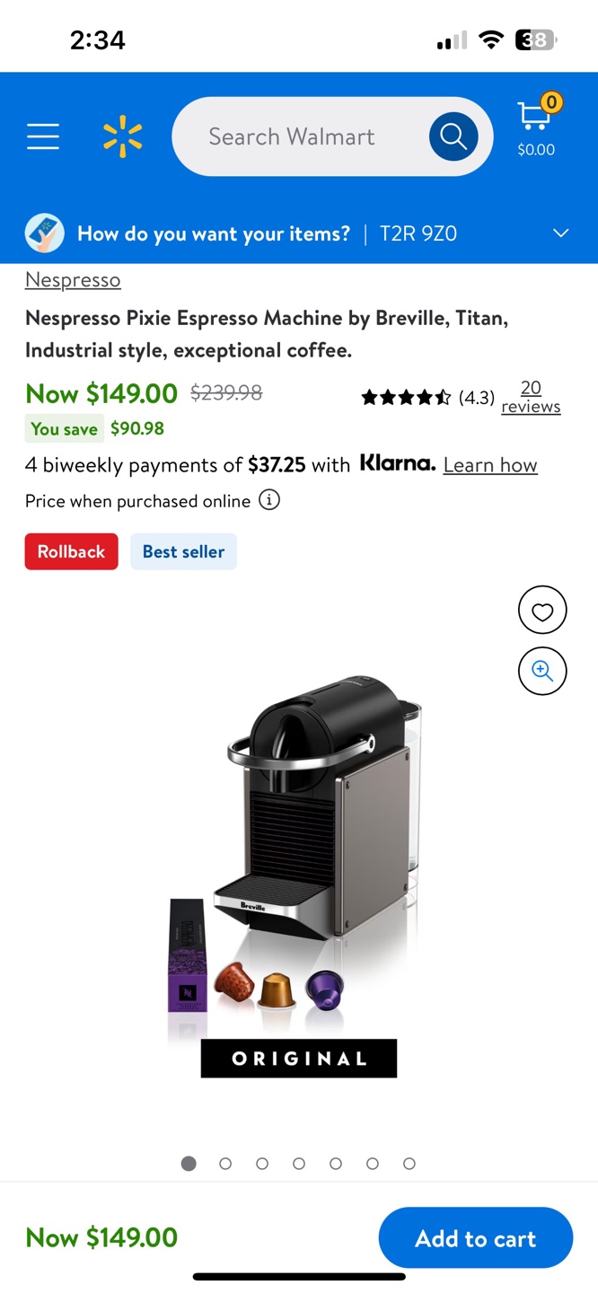 Nespresso pixie
