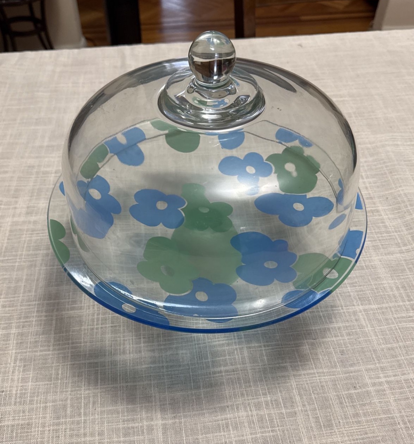 Glass Cake Stand with Dome Lid