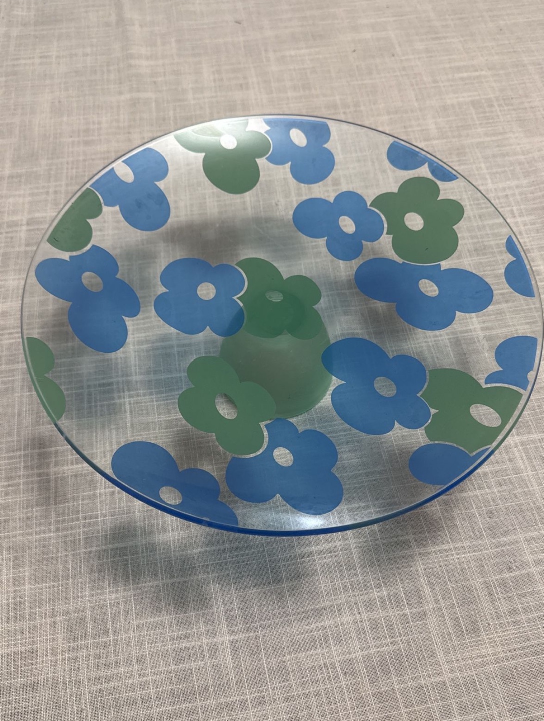 Glass Cake Stand with Dome Lid - photo 2