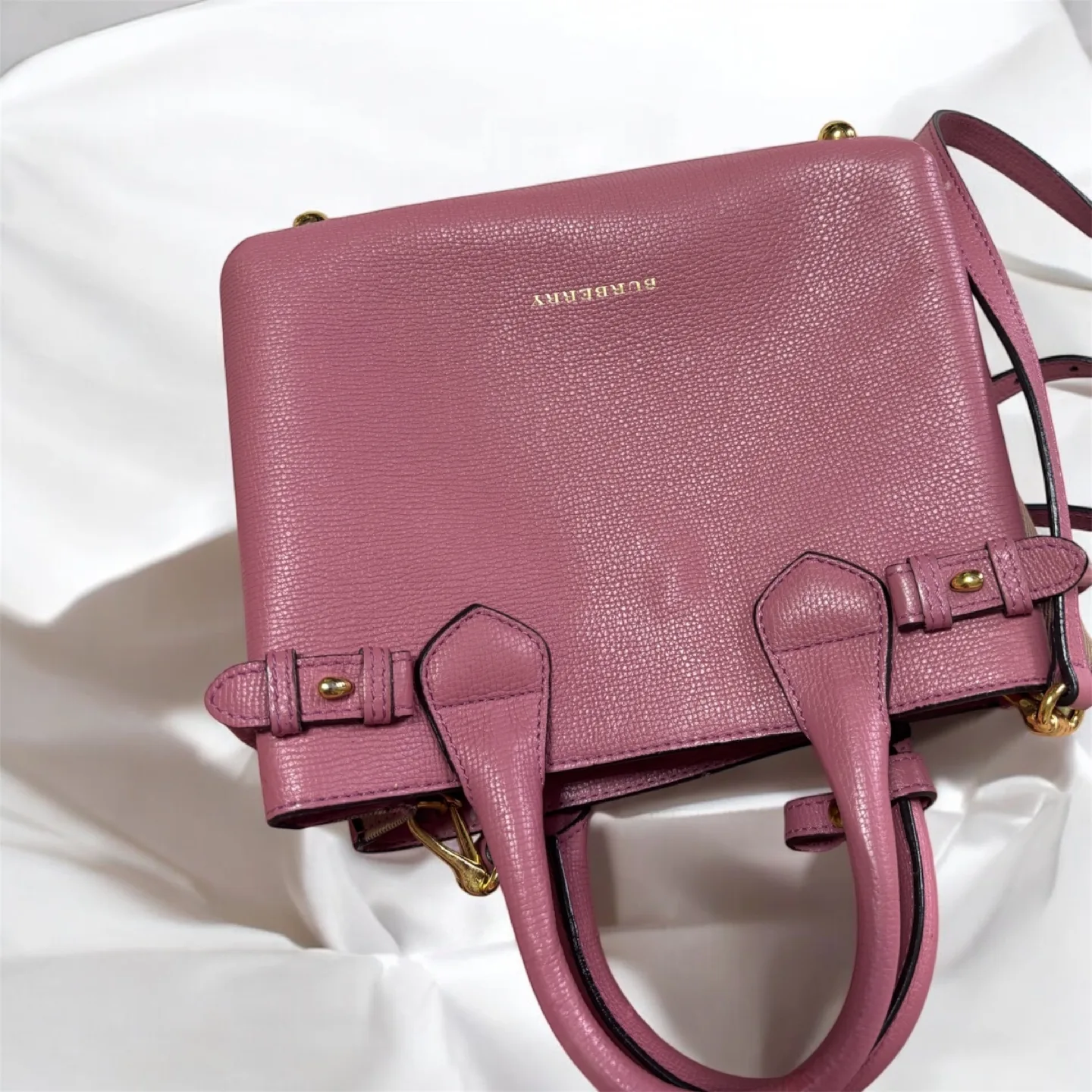 Pre-owned Burberry Small Pink Leather Handbag thumbnail