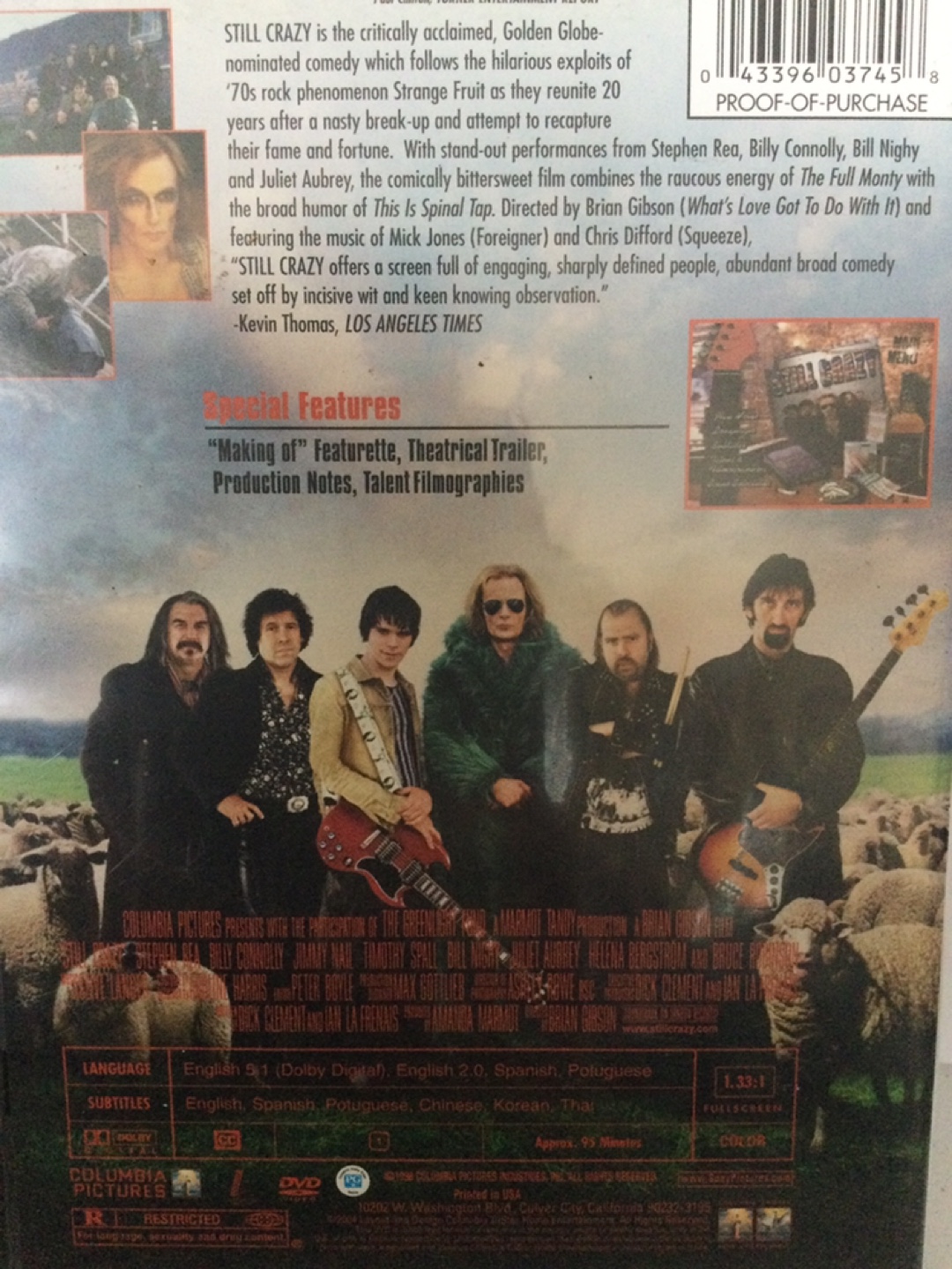 Still Crazy DVD - photo 2