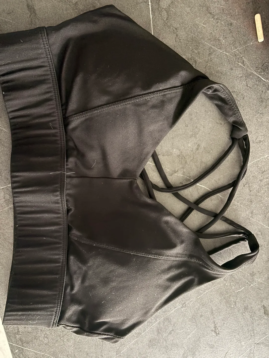 Black Criss-Cross Sports Bra thumbnail