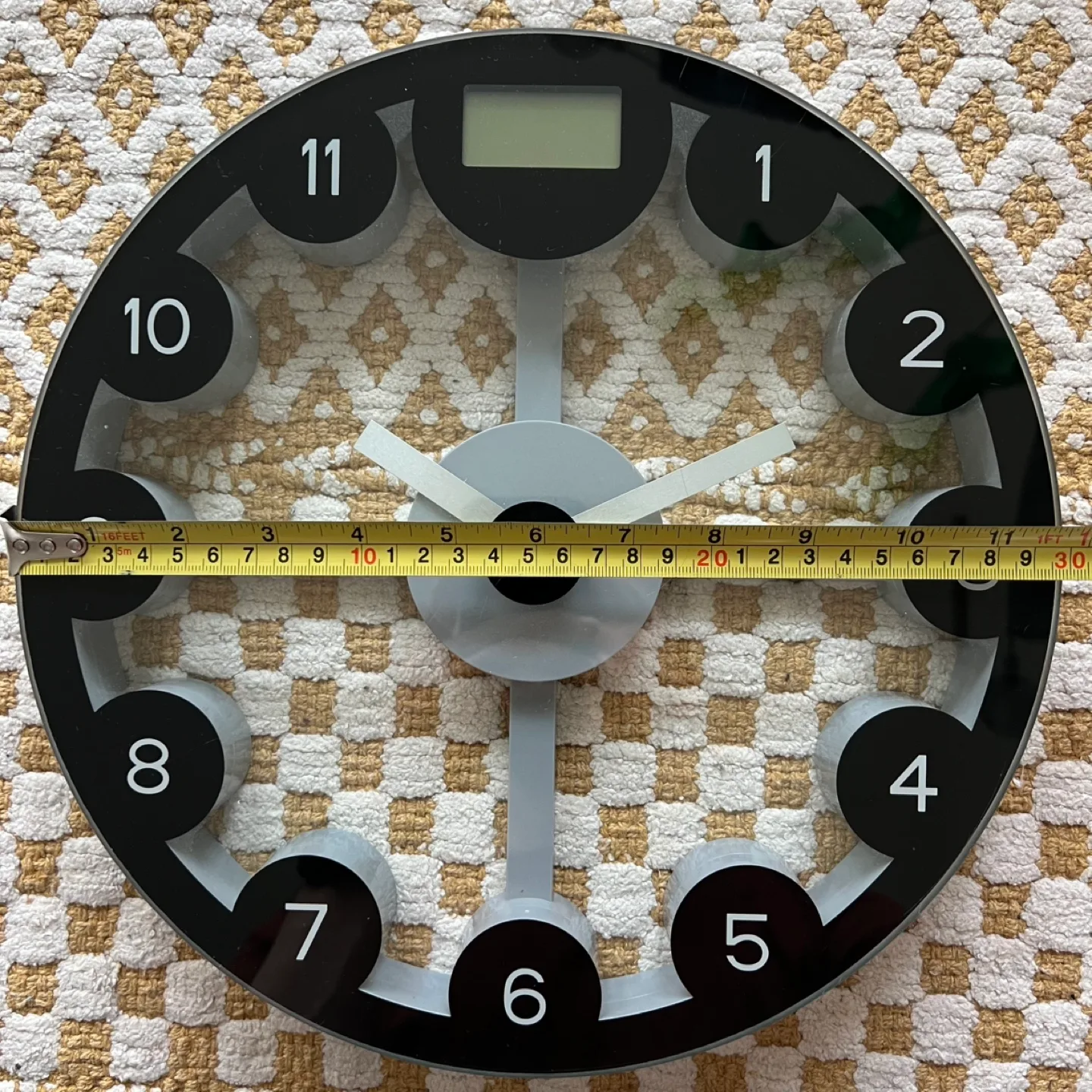 Analog Wall Clock with Digital Scale #freecycle image indicator(5)