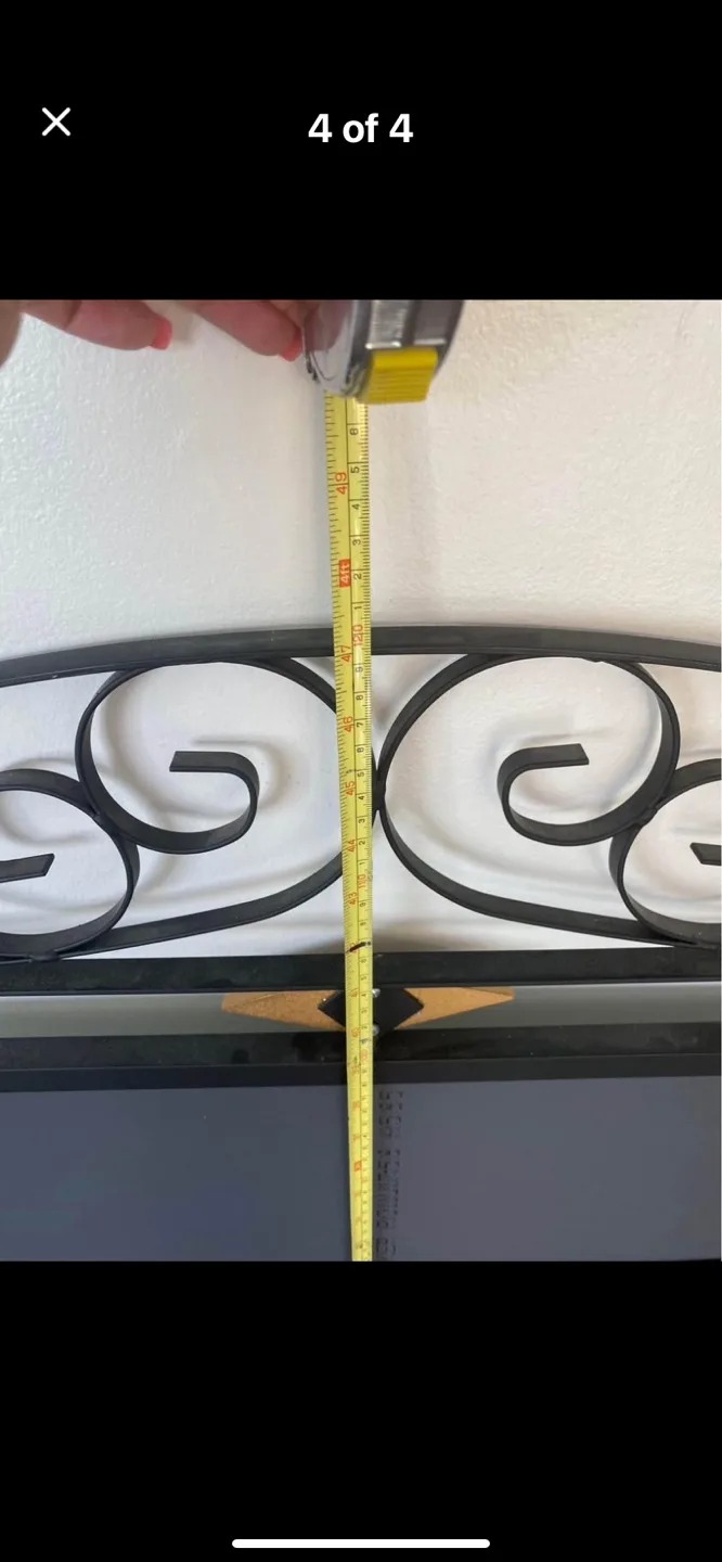 Ornate Black and Gold Metal Framed Mirror image indicator(2)