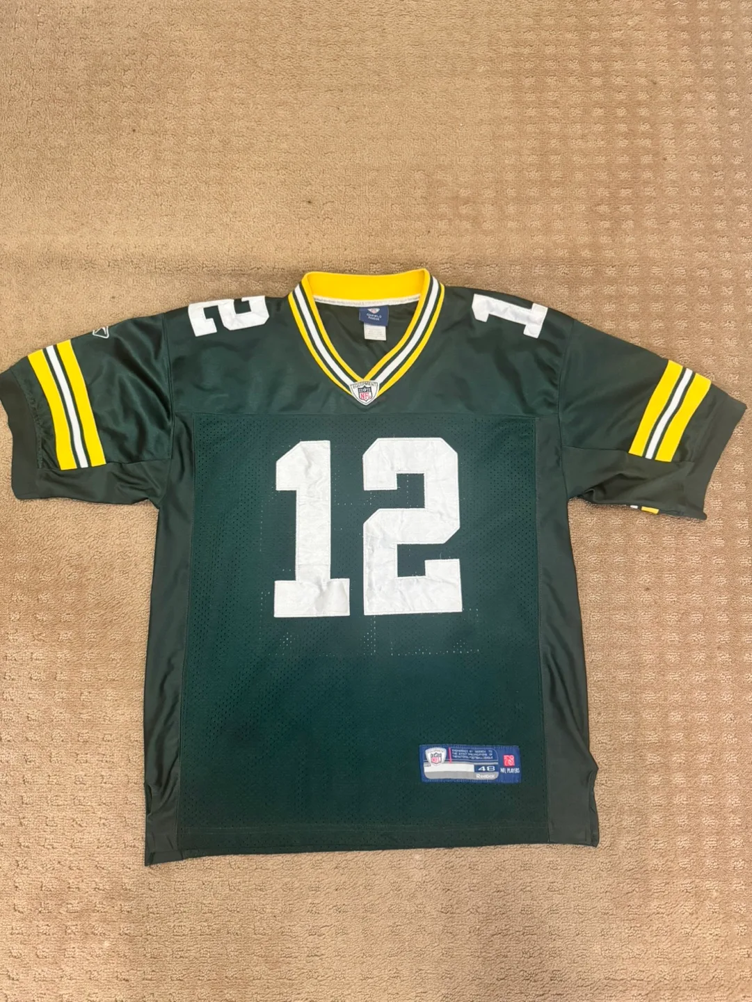 Green Bay Packers #12 Aaron Rodgers Reebok Jersey image indicator(3)