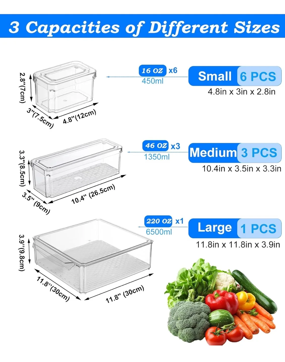 Fridge organizers - 10 pack (used less than 1 month) image indicator(2)