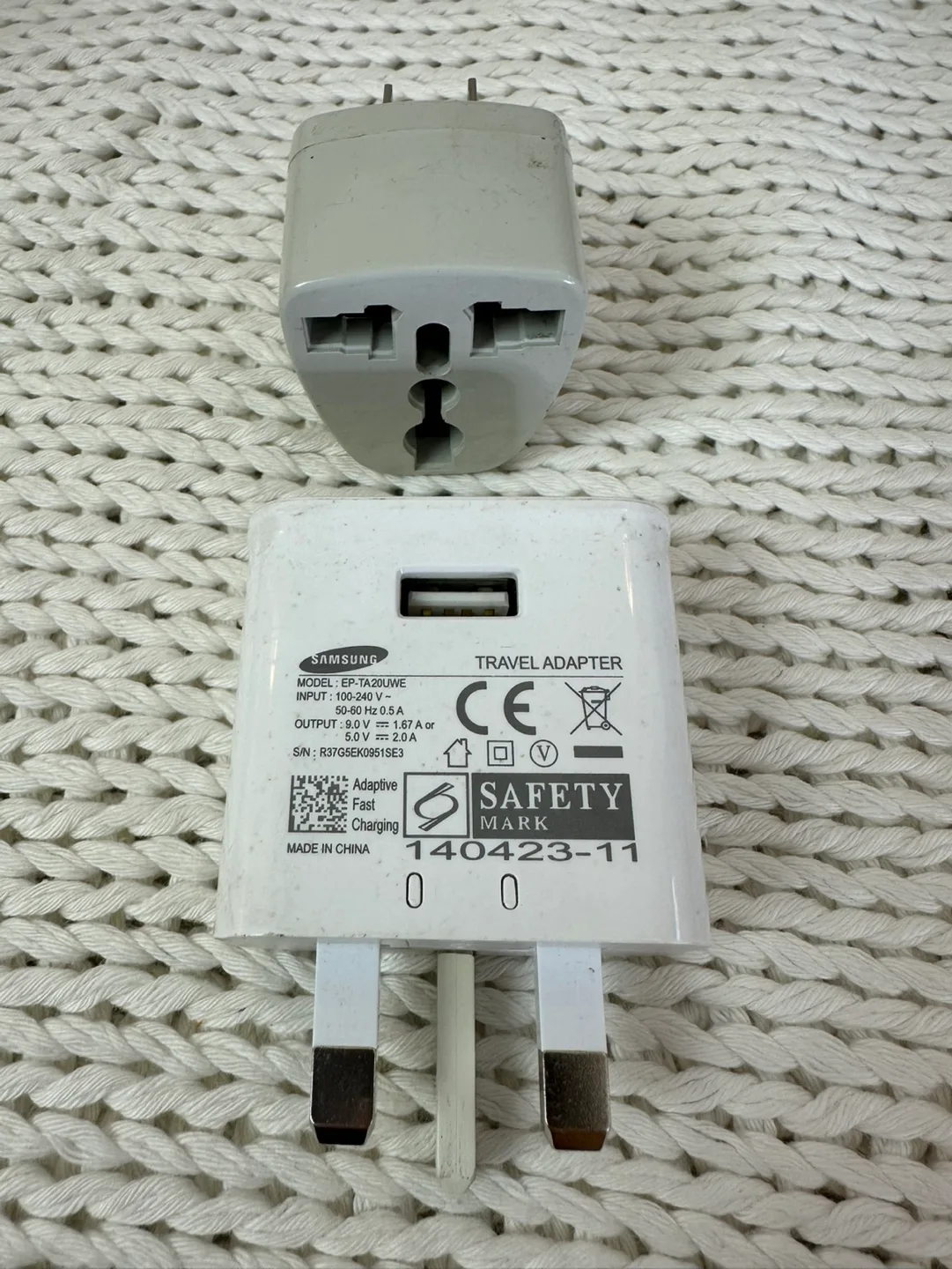 🌸 Samsung Travel Adapter USB with UK Power Plug #freecycle image indicator(2)