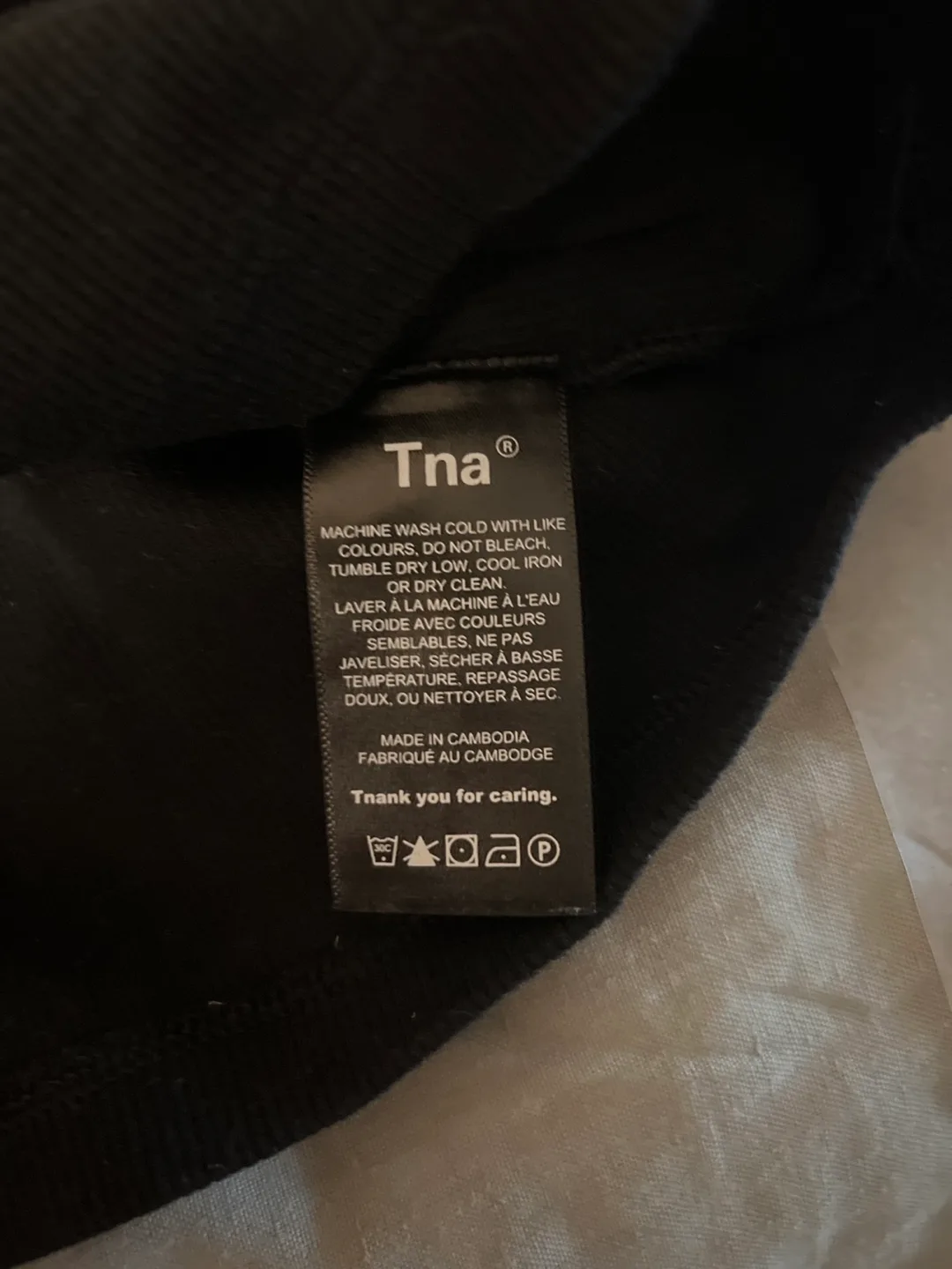 TNA Black Ribbed Racerback Tank Top - Size Small image indicator(4)