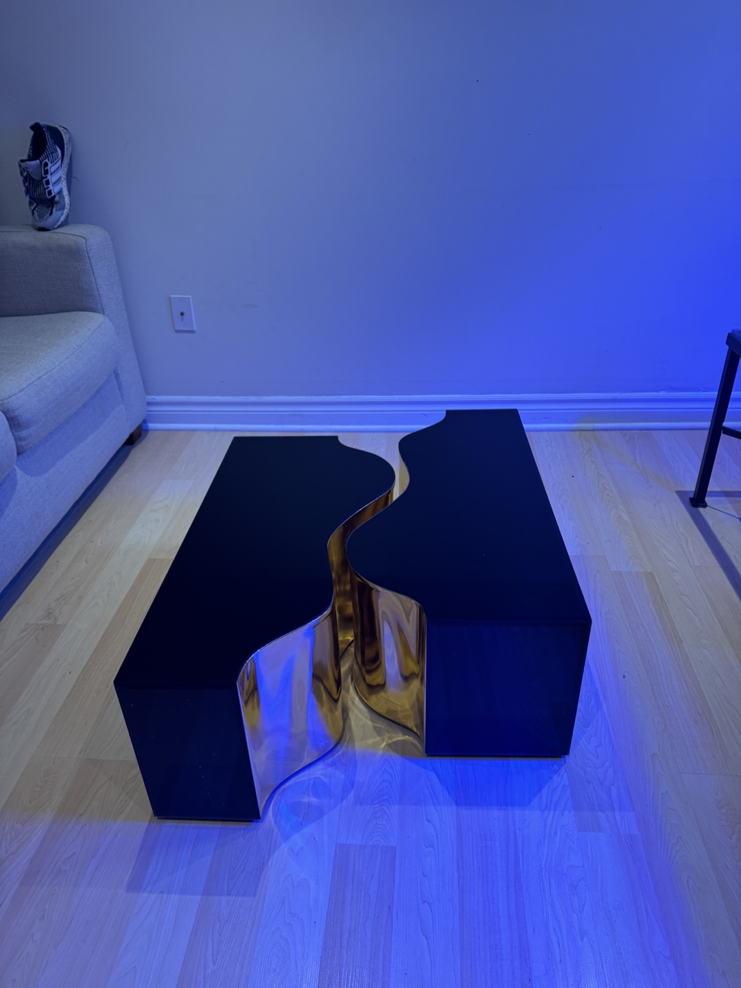 Modern Gold and Black Coffee Table Set - photo 3